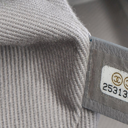 Chanel Canvas Large Double Face Shopping Tote Grey 7 of 8