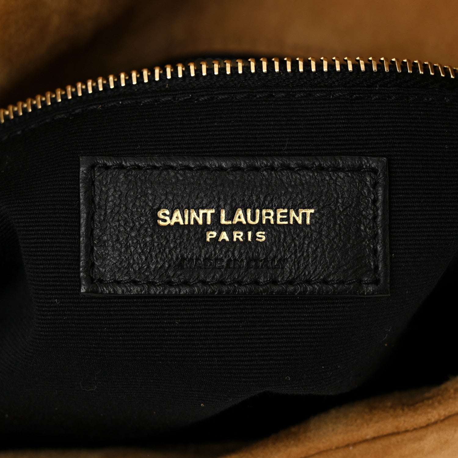 Saint Laurent Suede Calfskin Quilted Medium Loulou Puffer Monogram Chain Satchel Cinnamon 6 of 11