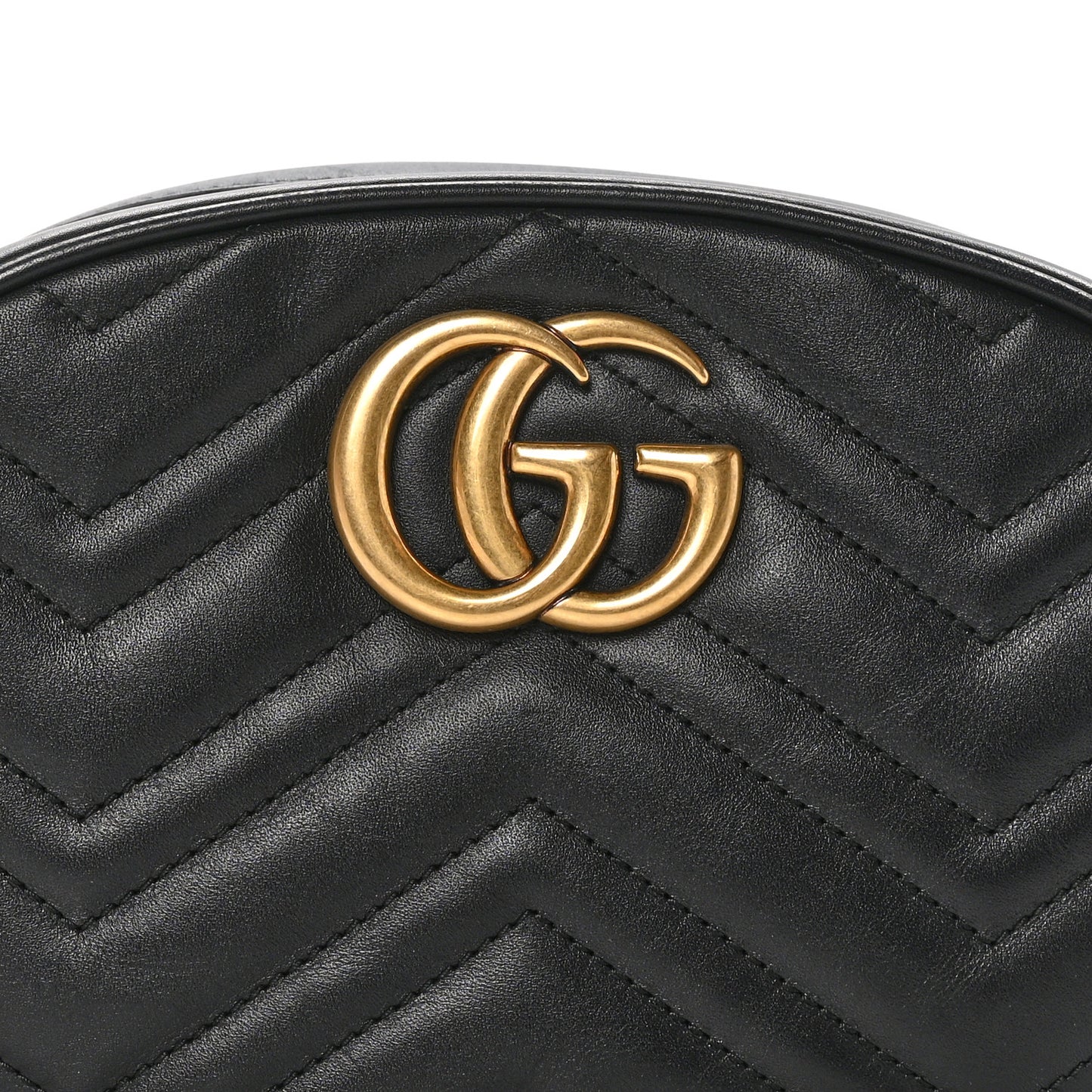 Calfskin Matelasse GG Marmont Belt Bag 95 38 Black