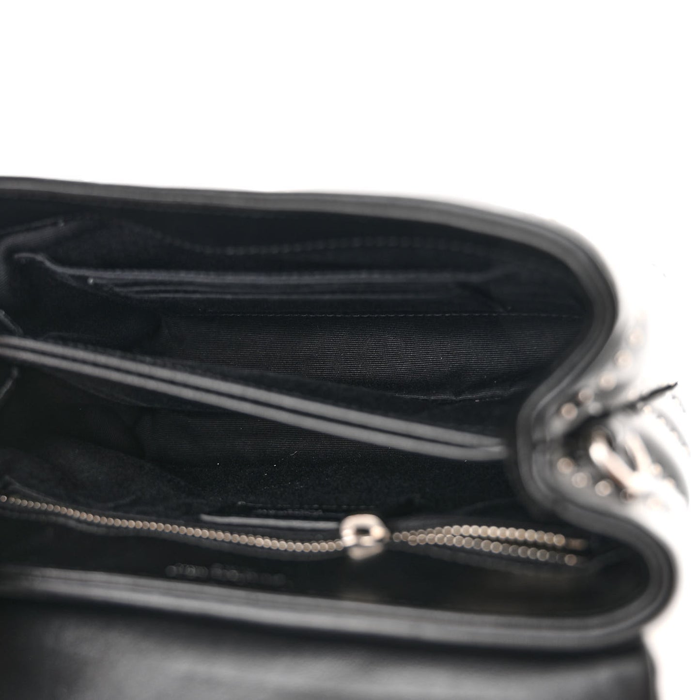 Calfskin Y Quilted Studded Monogram Toy Loulou Crossbody Bag Black