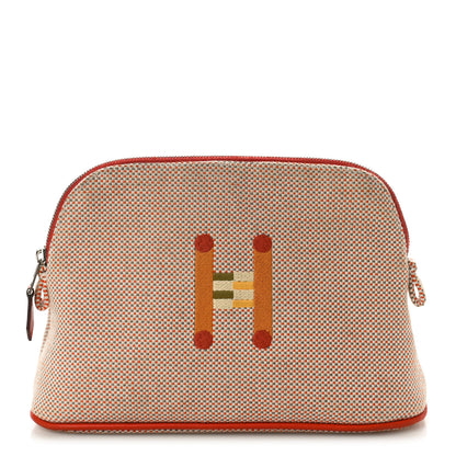 Hermes Cotton Canvas Crazy H Mini Bolide Case Orange Ficelle 1 of 9