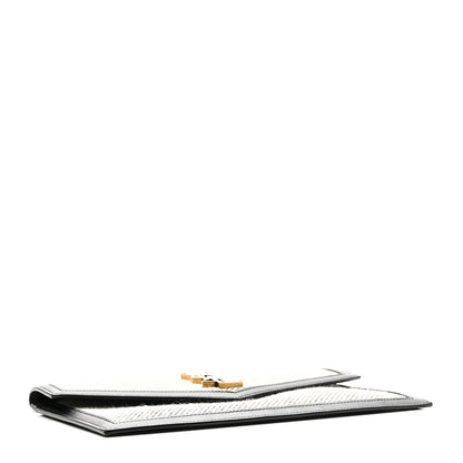 Saint Laurent Canvas Uptown Pouch Black White 4 of 8