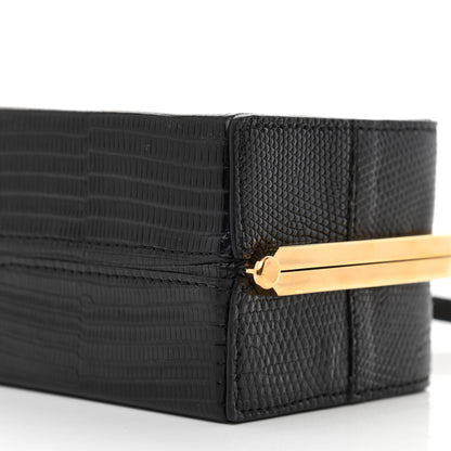 Celine Lizard Triomphe Minaudiere Black 10 of 10
