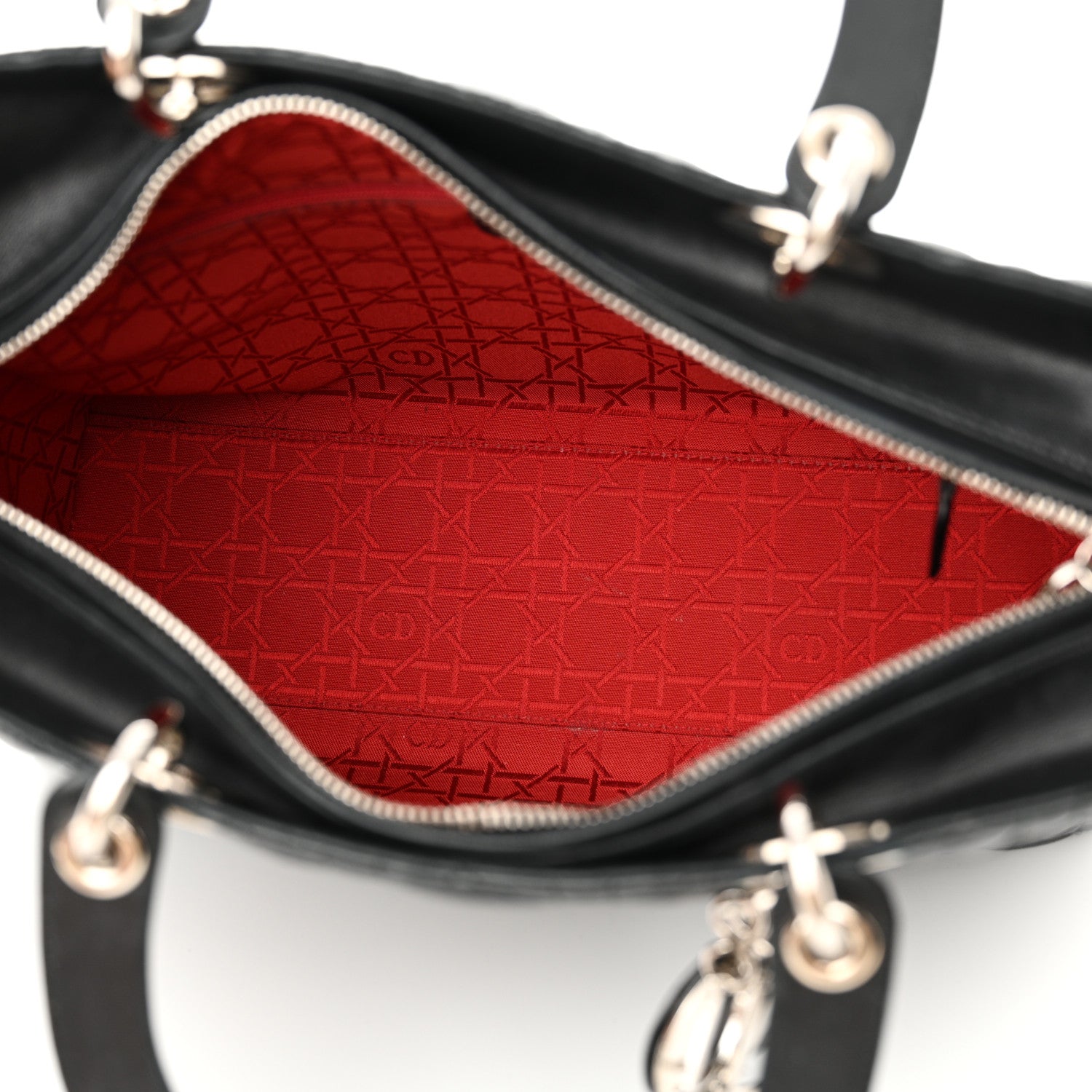 Christian Dior Lambskin Cannage Large Lady Dior Black 5 of 15