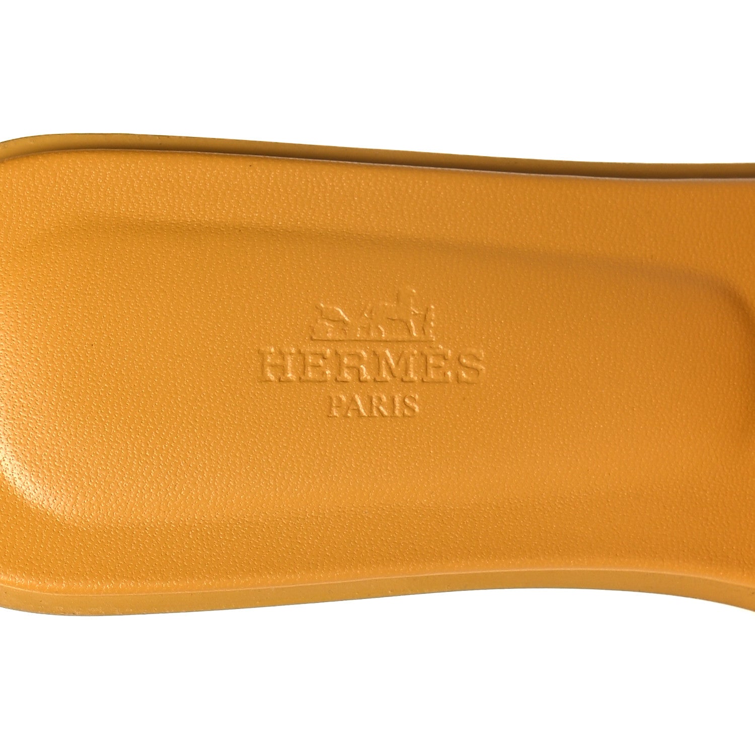 Hermes Suede Goatskin Oran Sandals 39.5 Jaune Sable 8 of 8