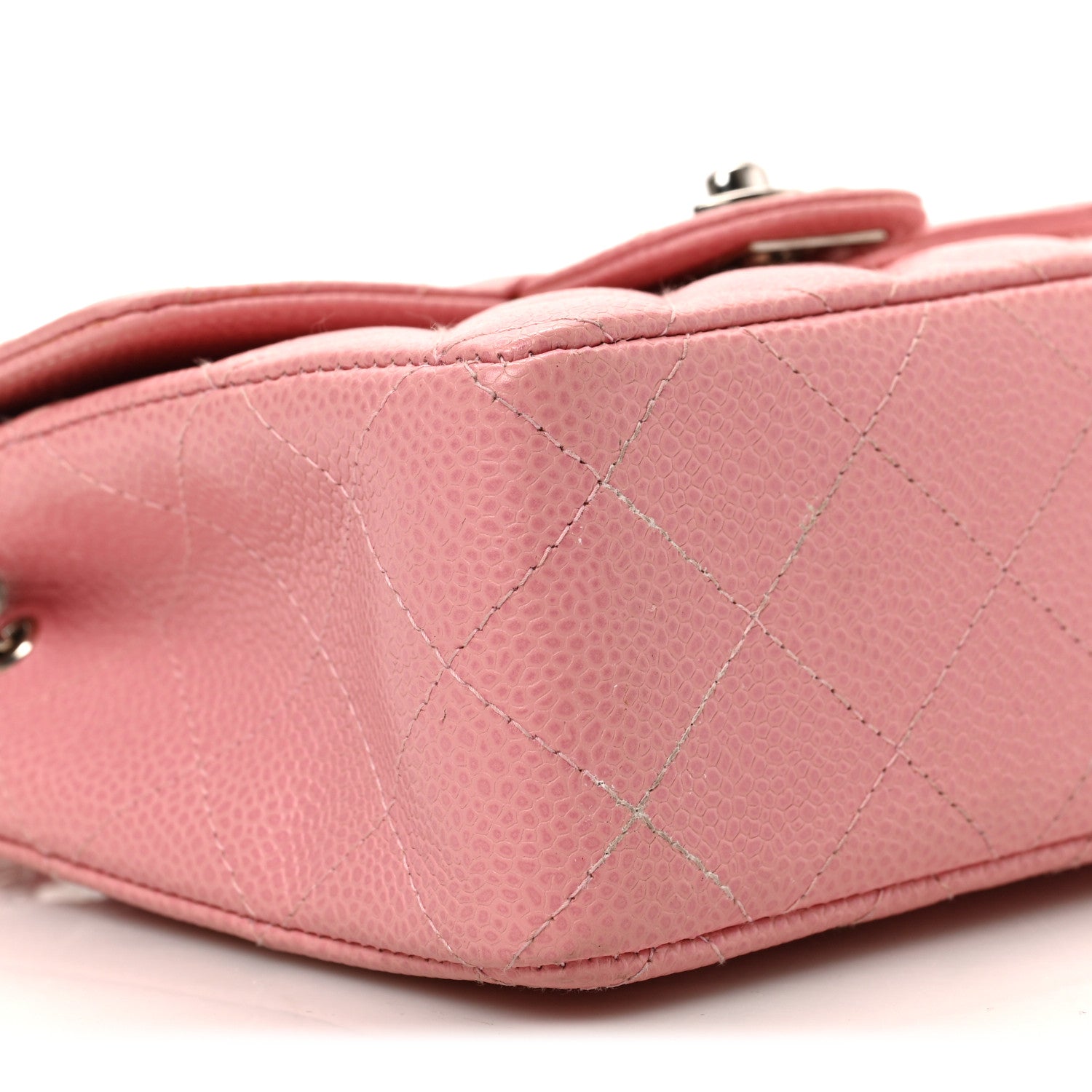 Chanel Caviar Quilted Mini Square Flap Pink 8 of 9