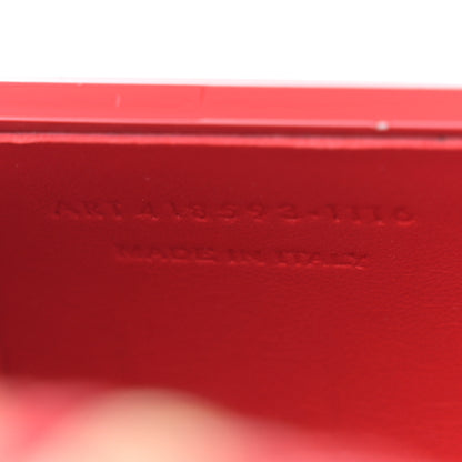 Saint Laurent Ribbed Plexiglass Lambskin Fringe Monogram Opium Box Bag Red 7 of 10