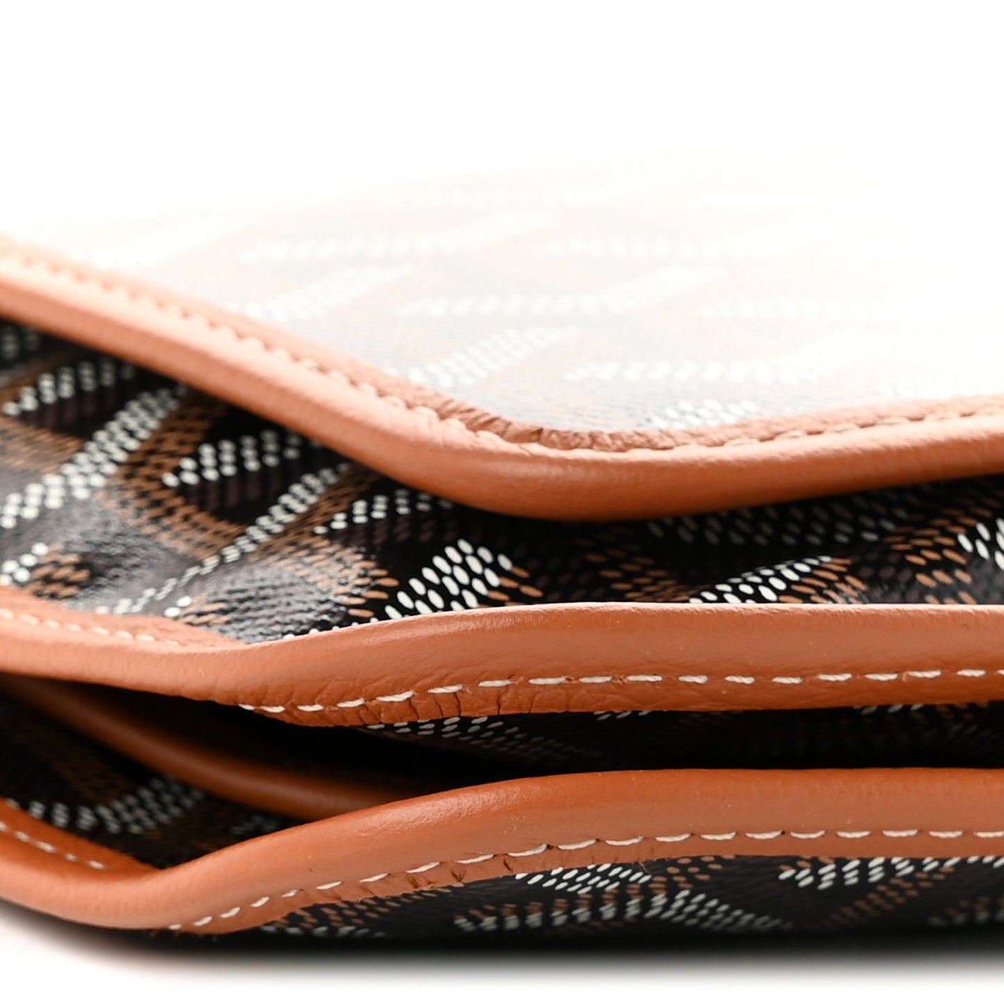 Goyardine Plumet Wallet Clutch Black Gold