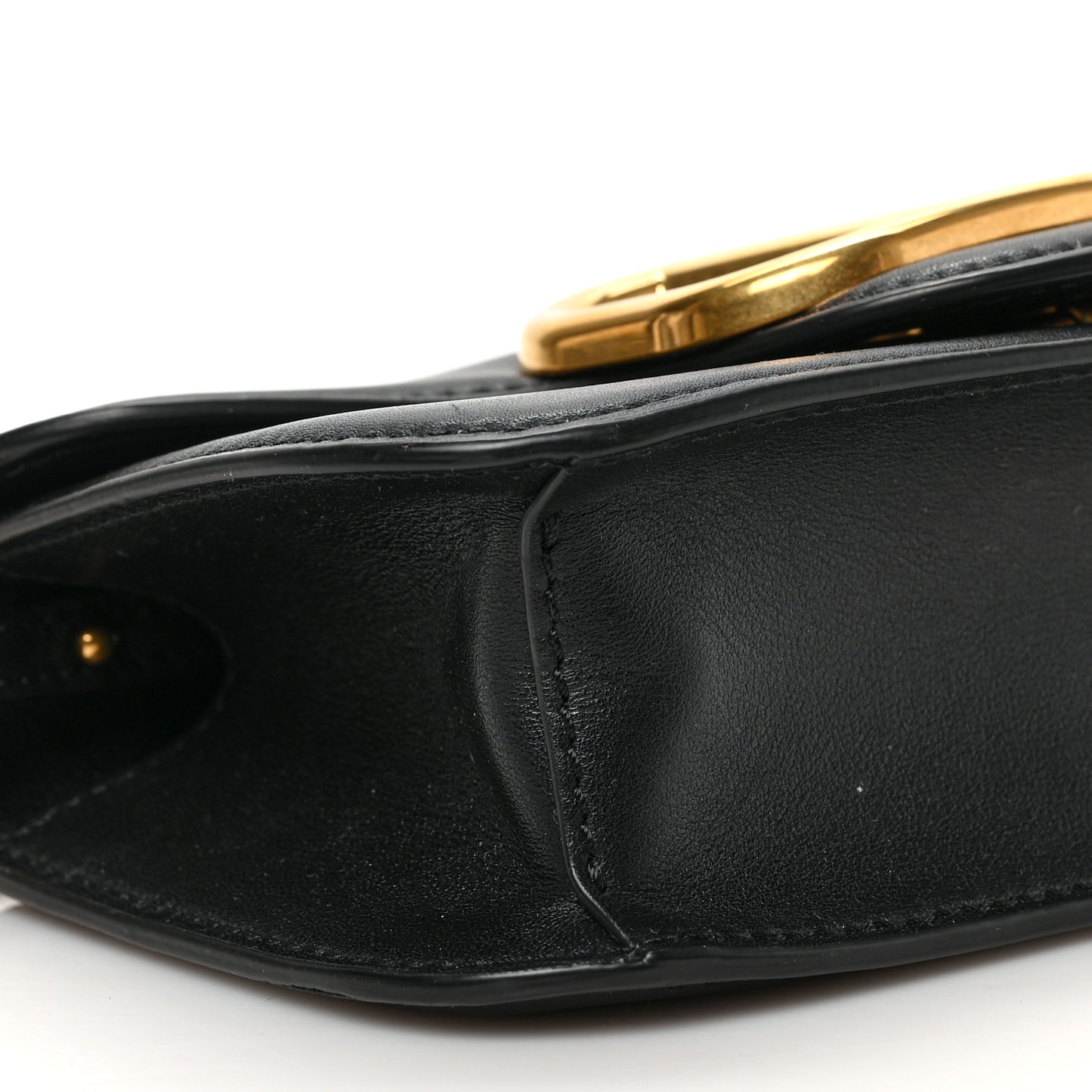 Calfskin Vlogo Small Loco Shoulder Bag Black
