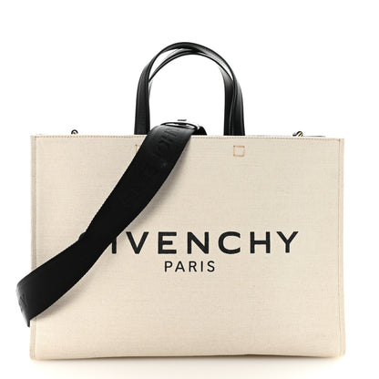Givenchy Canvas Medium G-Tote Beige Black 1 of 10