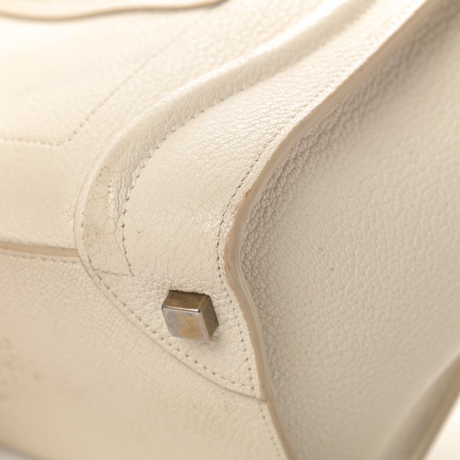 Celine Goatskin Micro Luggage White 10 of 21
