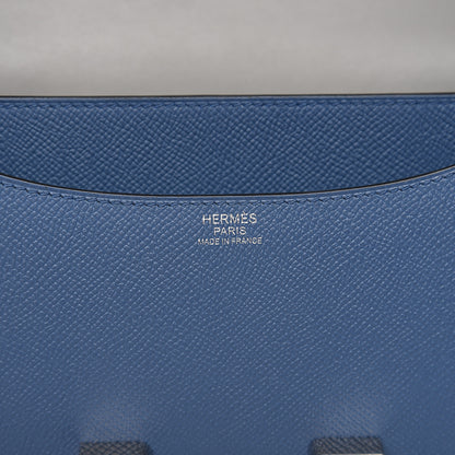 Hermes Epsom Constance Verso 24 Bleu Agate Gris Mouette 5 of 10