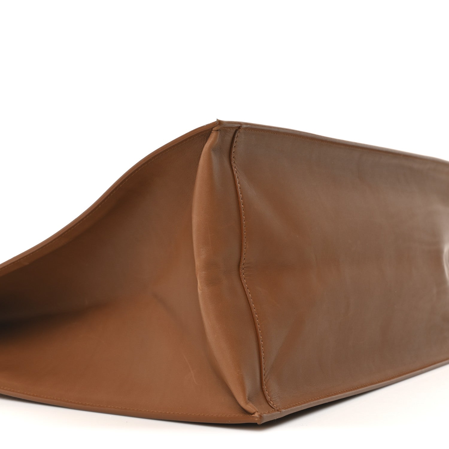 Saint Laurent Raffia Linen Calfskin Rive Gauche Tote Naturale Brown 9 of 10