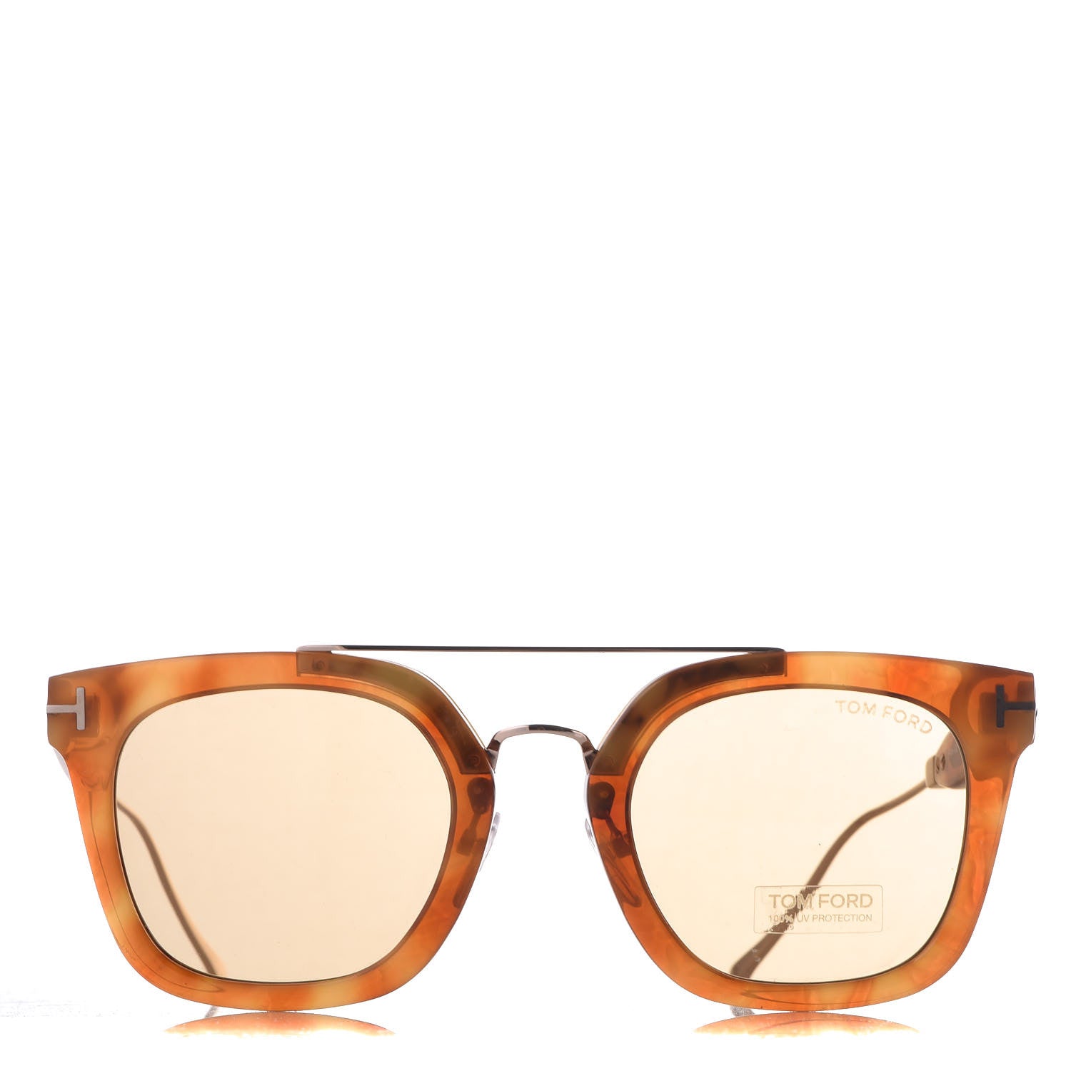 Tom Ford Alex Squared Sunglasses TF541 Vintage Havana 3 of 7