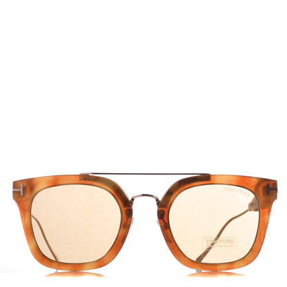Tom Ford Alex Squared Sunglasses TF541 Vintage Havana 3 of 7