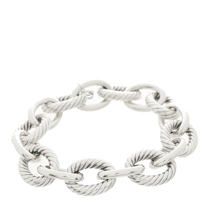 David Yurman Sterling Silver 17mm Extra Large Oval Link Bracelet 1 of 3