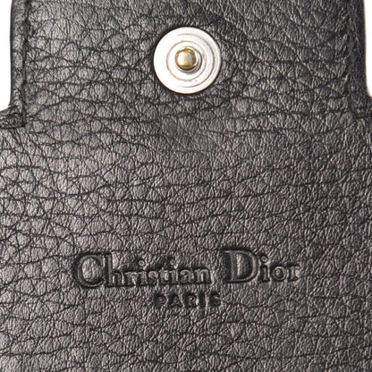 Christian Dior Monogram Flap Wallet Black 6 of 7