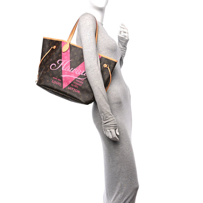 Louis Vuitton Monogram Hawaii V Neverfull MM Hot Pink 2 of 10