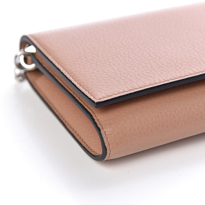 Christian Louboutin Calfskin Boudoir Chain Wallet Nude 7 of 10