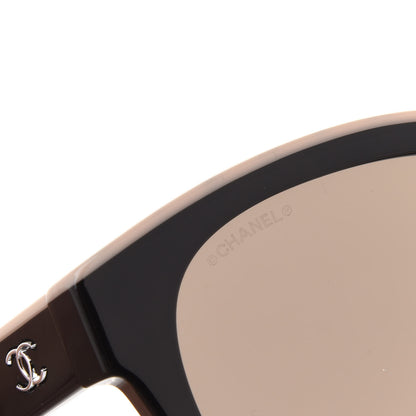 Chanel Acetate CC Butterfly Sunglasses 5414 Black Beige 7 of 9