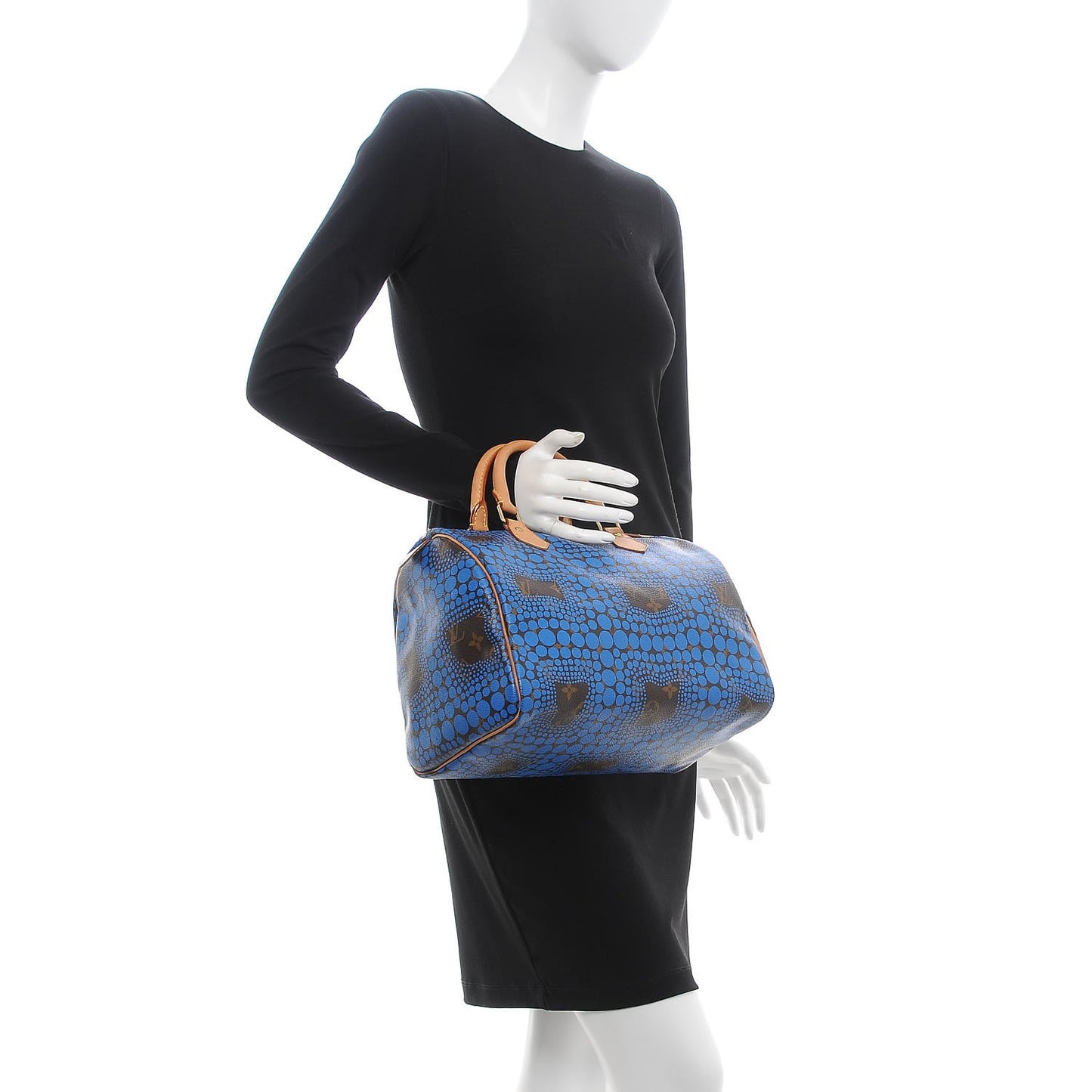 Monogram Kusama Town Speedy 30 Blue