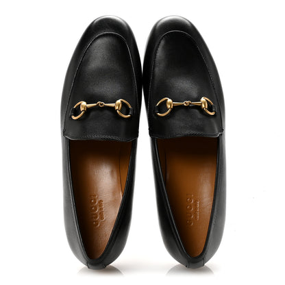 Gucci Calfskin Womens Jordaan Loafers 36.5 Black 2 of 10