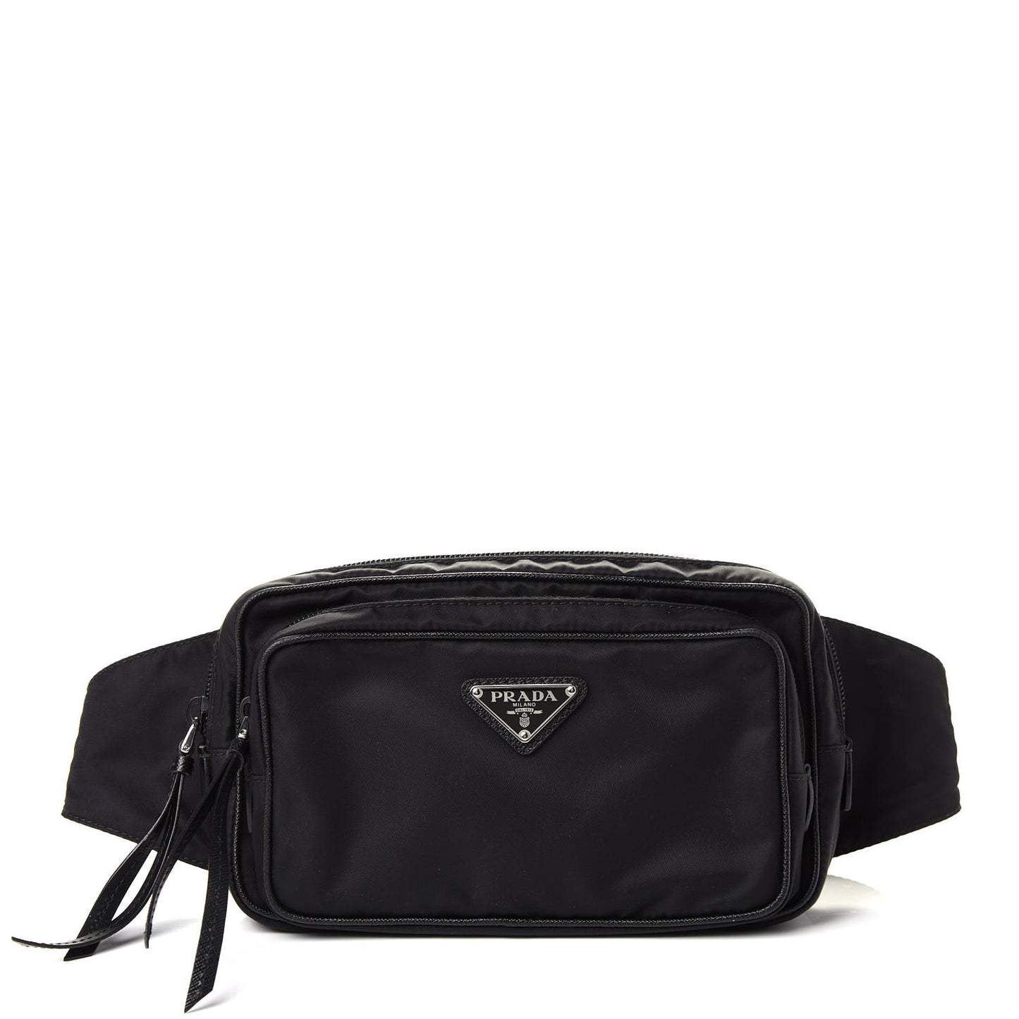 Tessuto Nylon Saffiano Belt Bag Black