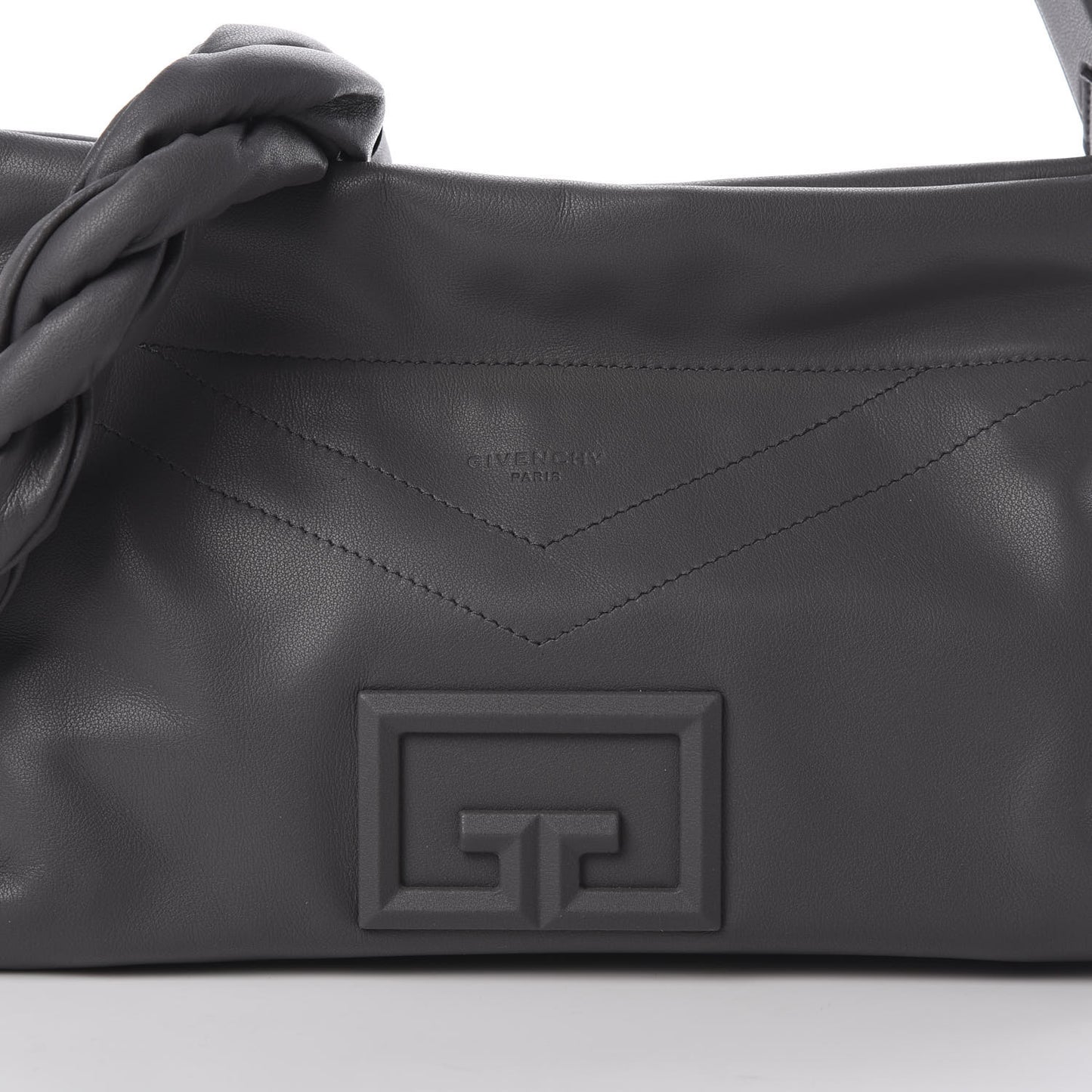 Calfskin Medium ID93 Satchel Storm Grey