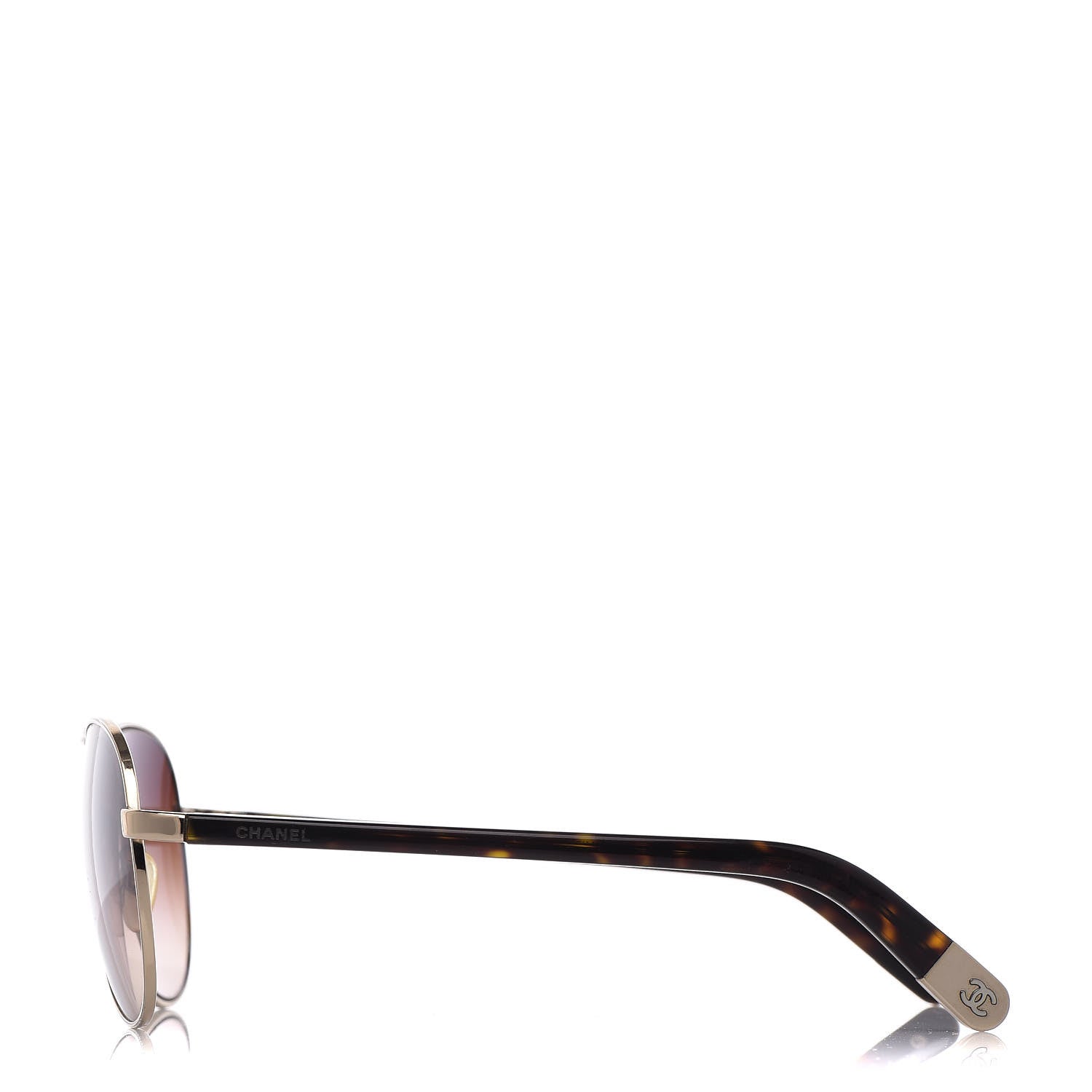 Chanel CC Aviator Sunglasses 4201 Gold 3 of 7