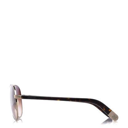 Chanel CC Aviator Sunglasses 4201 Gold 3 of 7