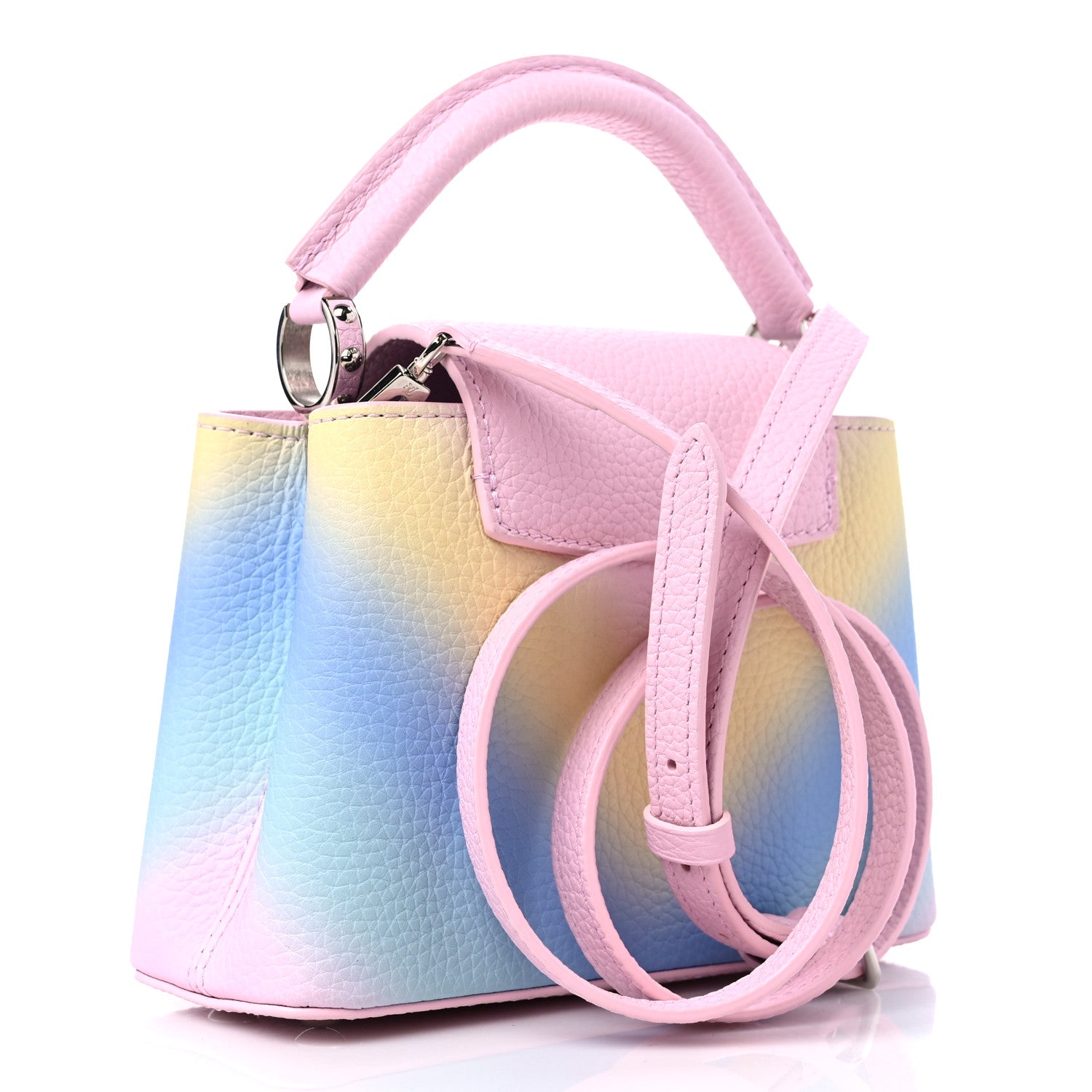 Louis Vuitton Taurillon Mini Degrade Rainbow V Capucines 3 of 10