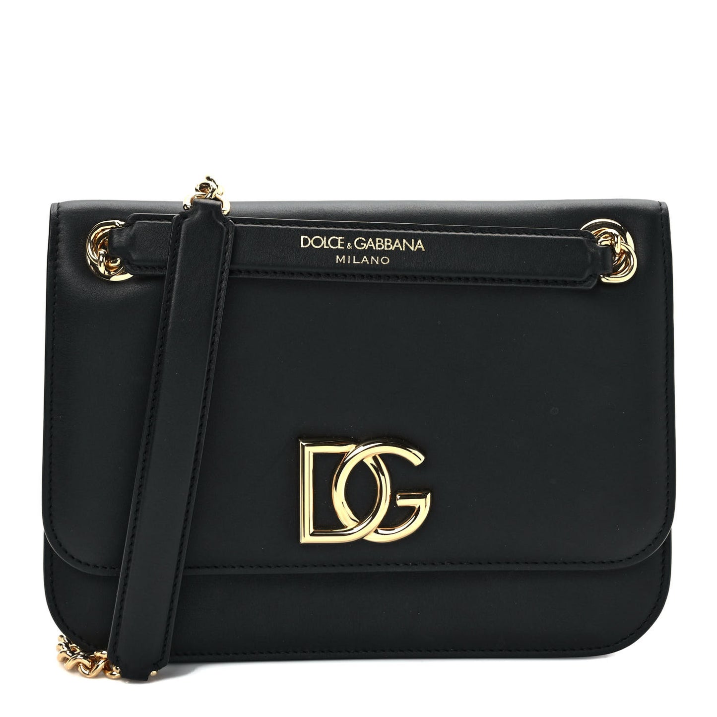 Nappa DG Millennials Shoulder Bag Black