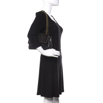 Chanel Lambskin Quilted Medium Double Flap Black 2 of 14