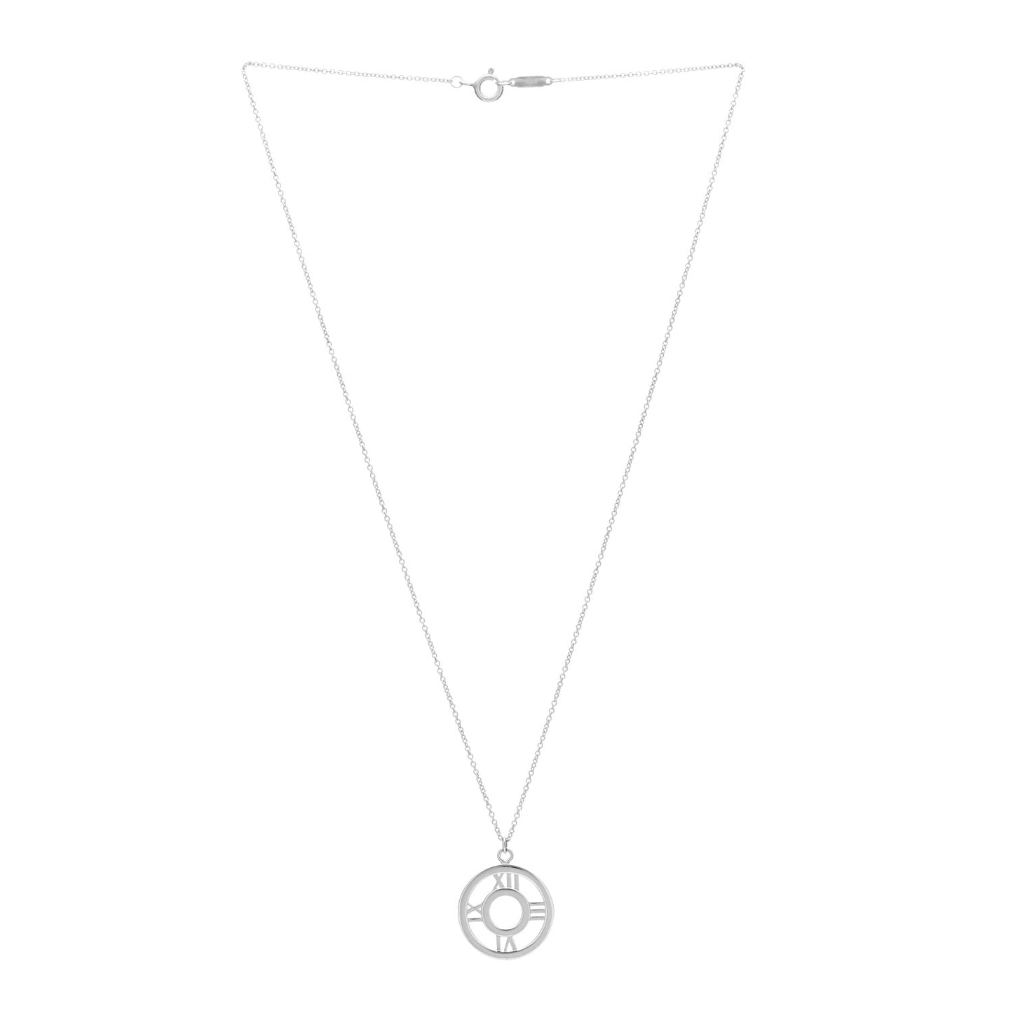 Sterling Silver Medium Atlas Open Pendant Necklace