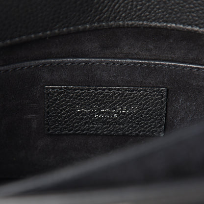 Saint Laurent Grained Calfskin Medium Monogram Sunset Black 5 of 9