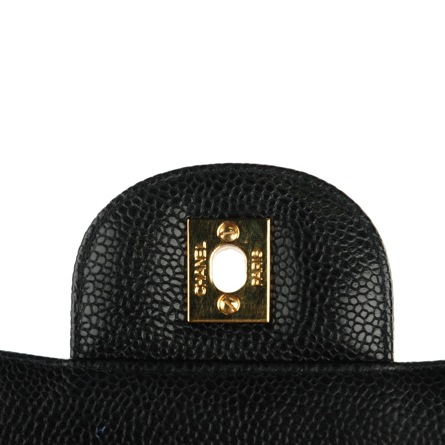 Caviar Quilted Jumbo Single Flap Black