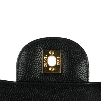 Chanel Caviar Quilted Jumbo Single Flap Black 5 of 8