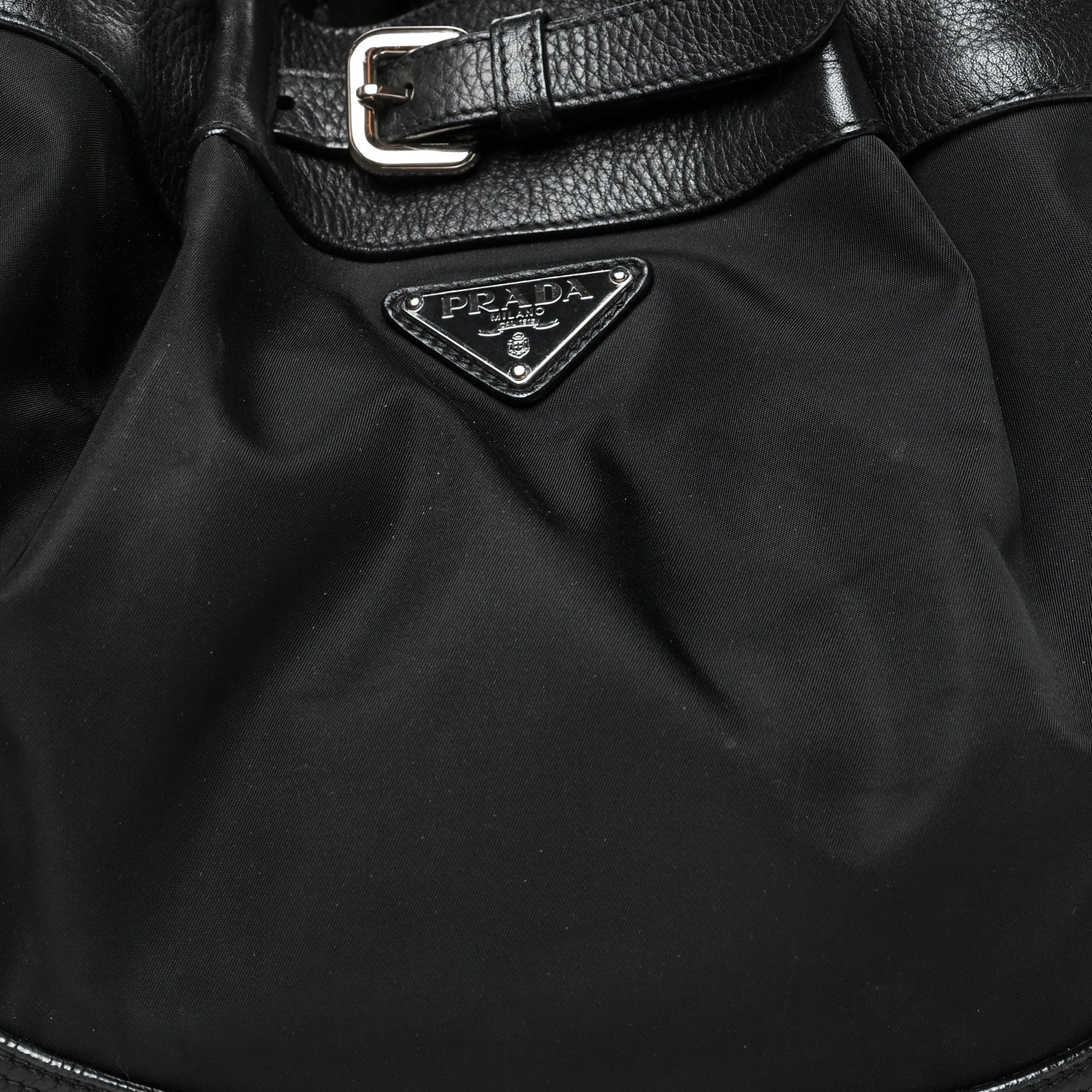 Prada Nylon Vela Bucket Bag Black 6 of 12