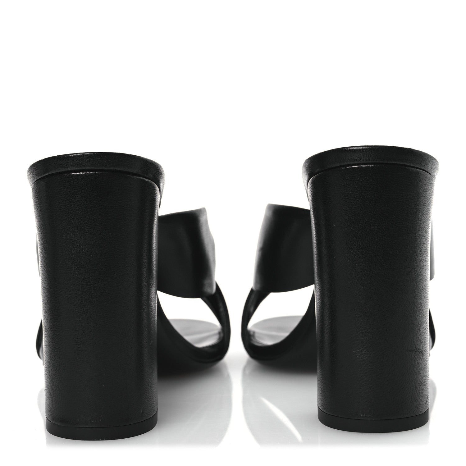 Saint Laurent Calfskin Bianca Knotted Mule Sandals 37 Black 6 of 14