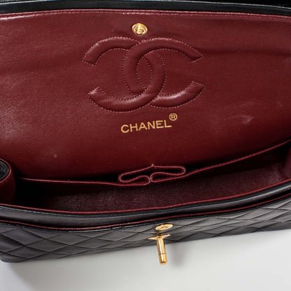 Chanel Lambskin Medium Double Flap Black 9 of 10