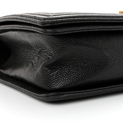 Chanel Caviar Quilted New Medium Boy Flap Black 10 of 13