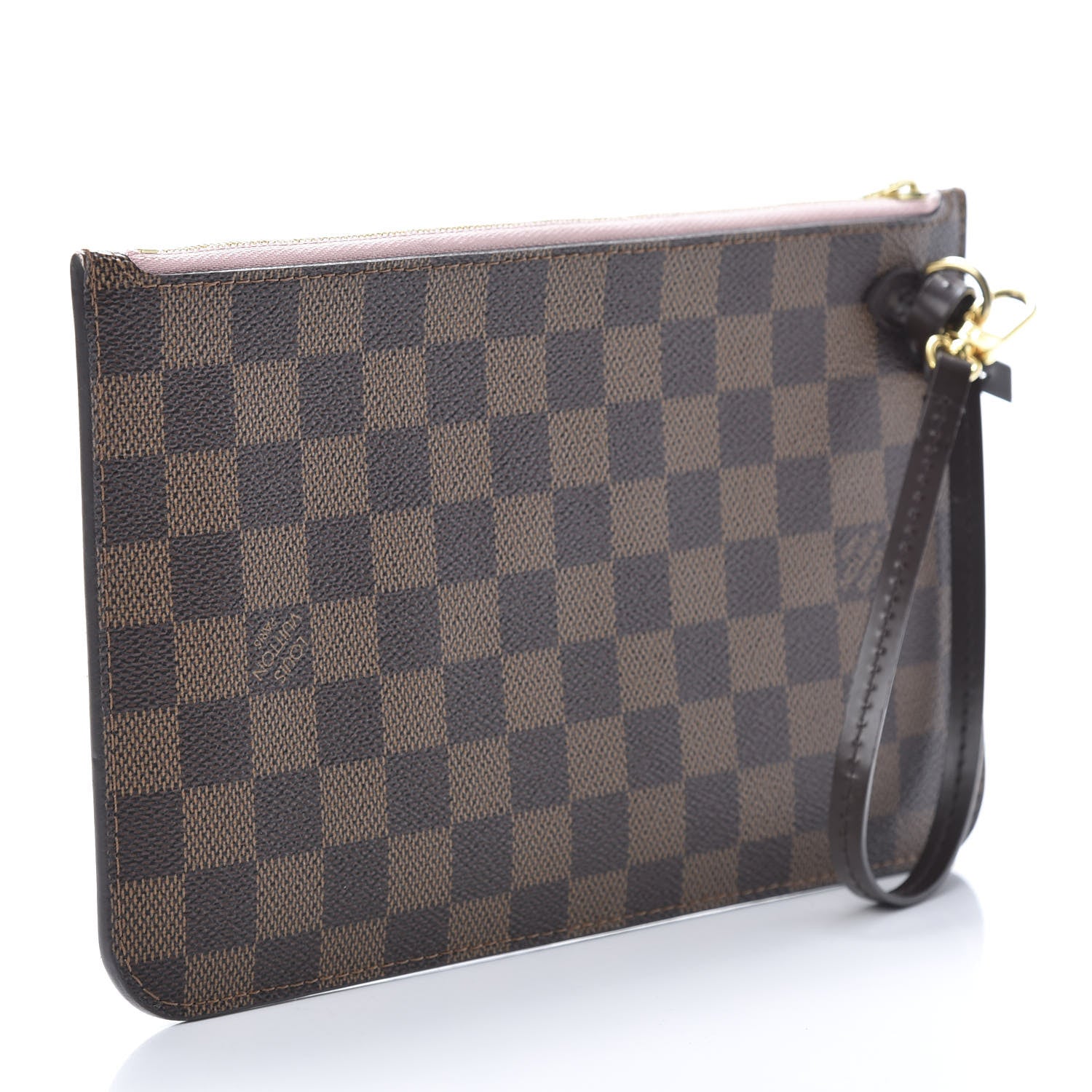 Louis Vuitton Damier Ebene Neverfull MM GM Pochette Rose Ballerine 3 of 9