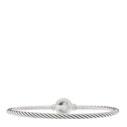 David Yurman Sterling Silver Pearl 3mm Chatelaine Bracelet 2 of 3
