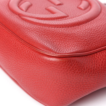 Gucci Pebbled Calfskin Small Soho Disco Bag Tabasco Red 14 of 19