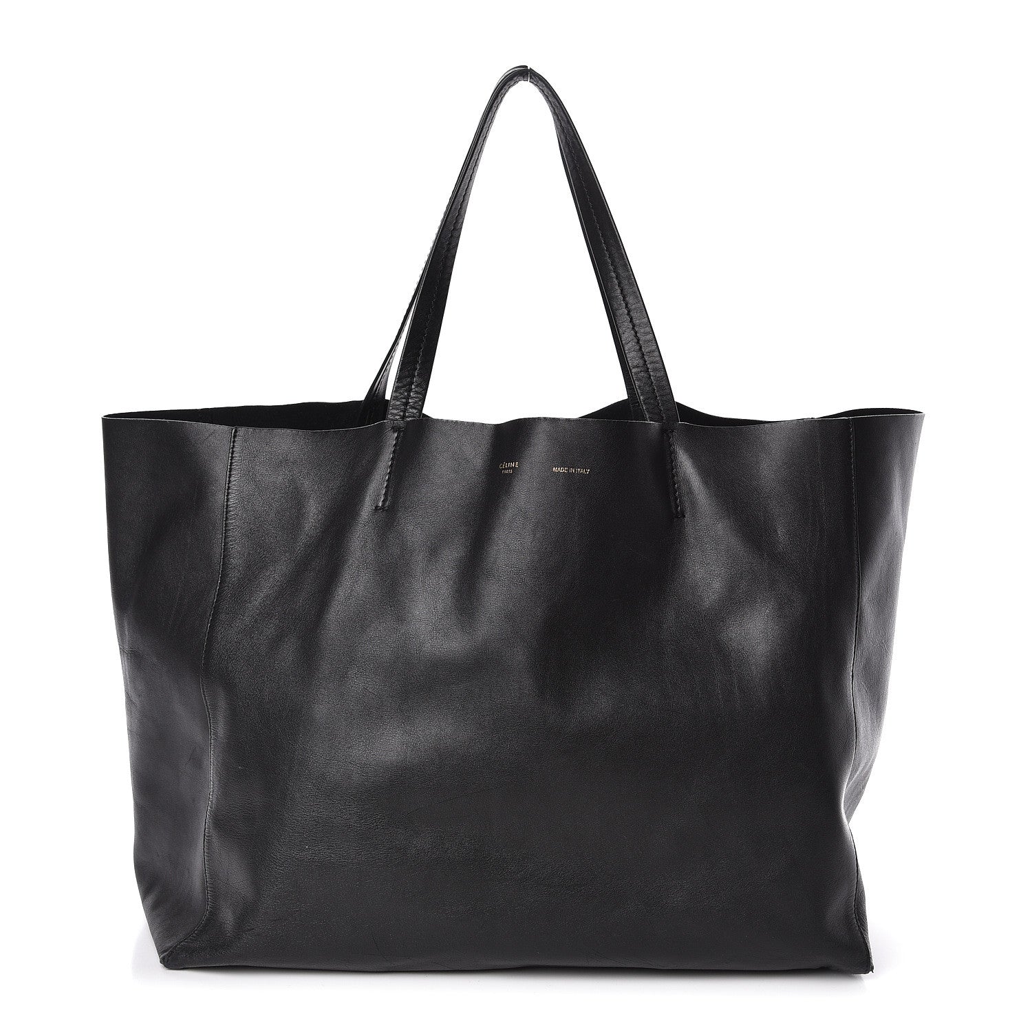 Celine Lambskin Horizontal Cabas Black 1 of 16