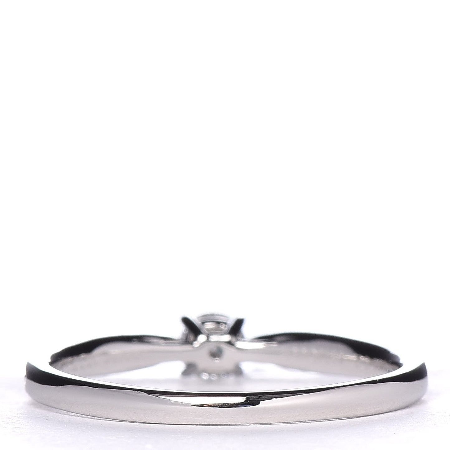 Platinum Diamond .19ct Round Brilliant Harmony Engagement Ring 56 7.5