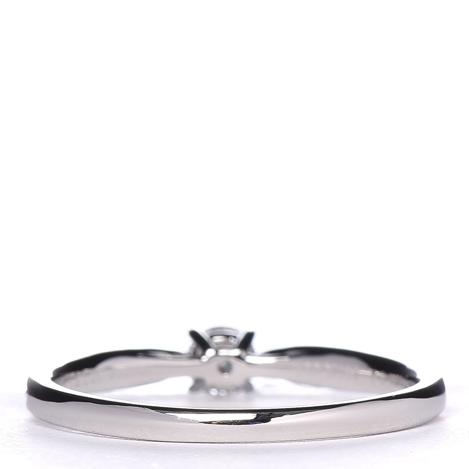 Tiffany Platinum Diamond .19ct Round Brilliant Harmony Engagement Ring 56 7.5 4 of 7