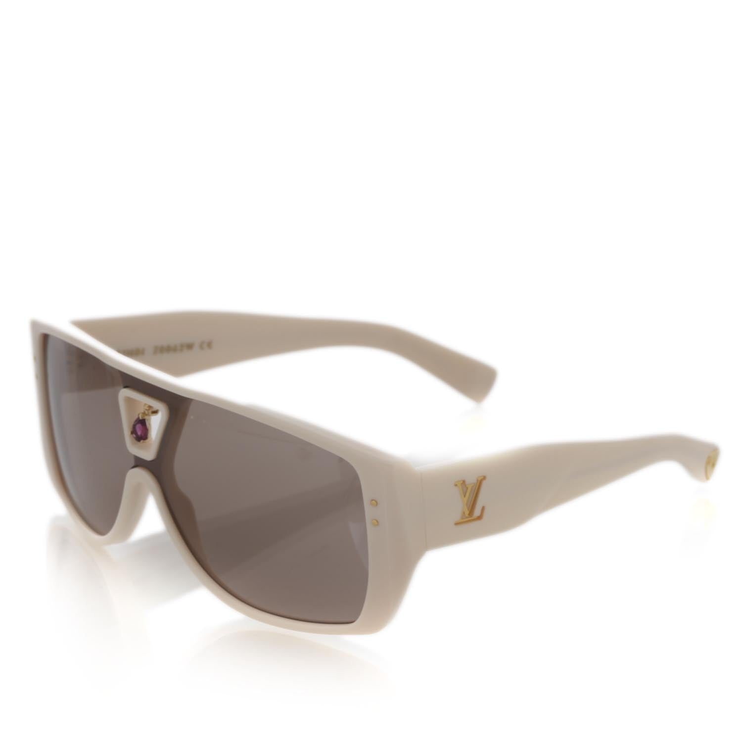 Louis Vuitton Acetate Amethyst Bindi Sunglasses Ivory RARE 1 of 10