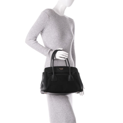 Prada Canapa Saffiano Shoulder Bag Nero Black 3 of 7
