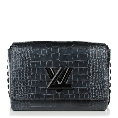 Louis Vuitton Crocodile Twist Shoulder Bag MM Black 1 of 7